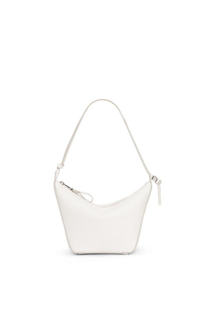 LOEWE Mini Hammock Hobo Handbag in Soft White Calfskin for Women, FW24