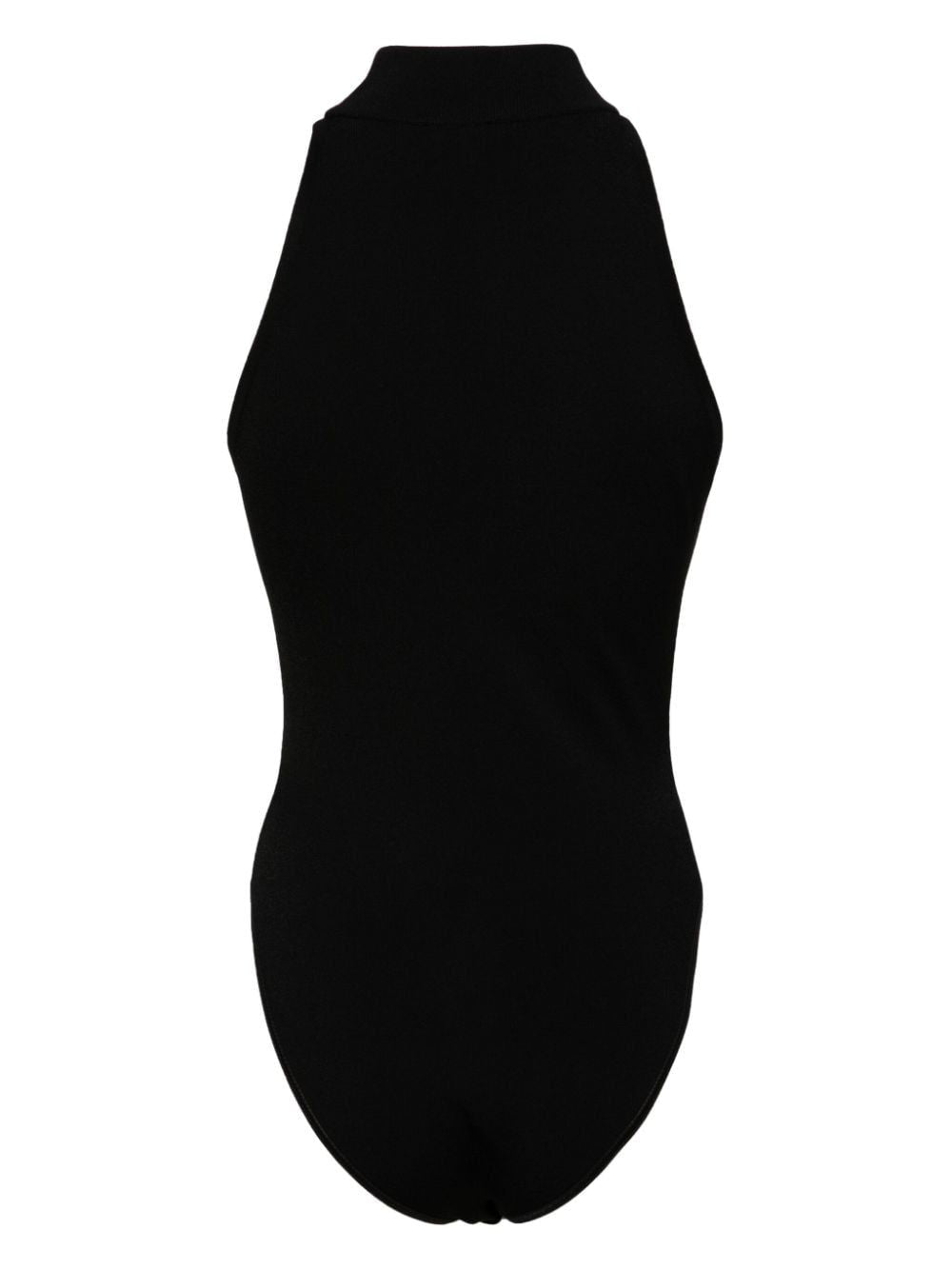 ALAIA Black Body Halter Top for Women - SS24 Collection