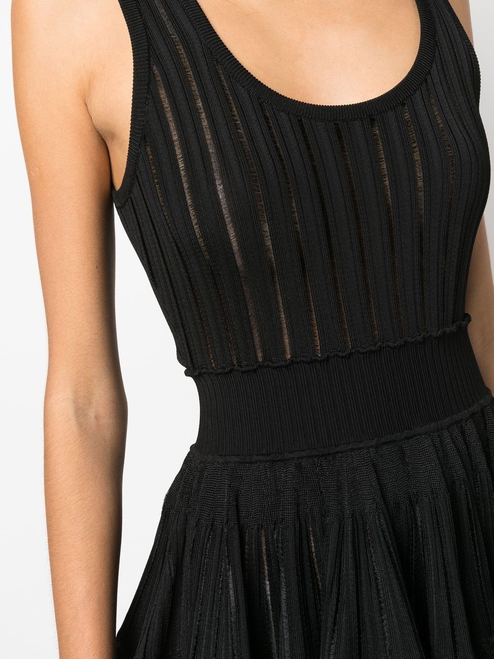 ALAIA Black Shiny Crinoline Dress for Women - SS24 Collection
