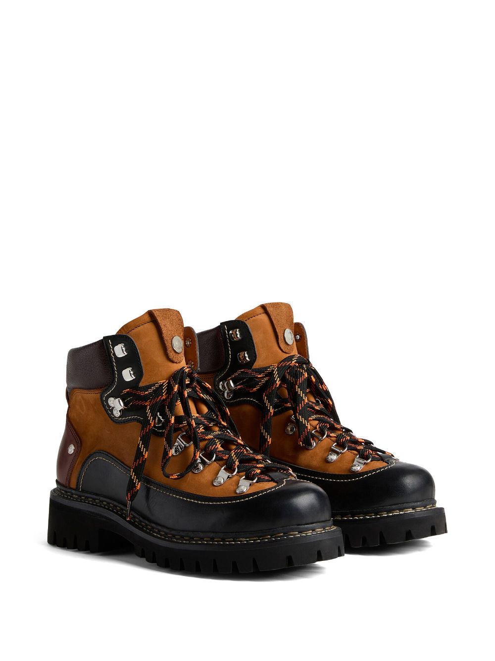DSQUARED2 Men's Panelled Leather Hiking Boots - FW23
