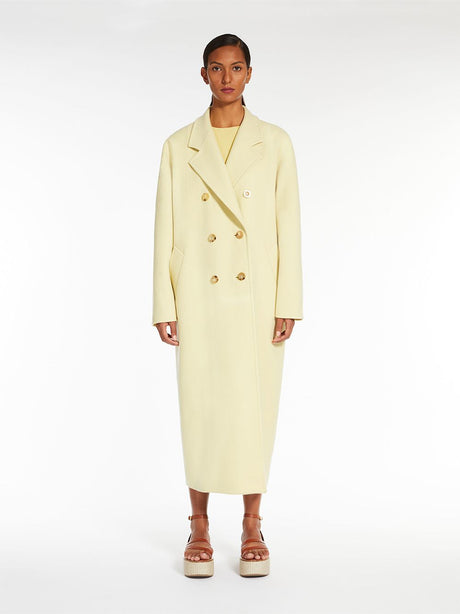 MAX MARA Yellow Wool Blend Double Breasted Jacket for Women – SS23