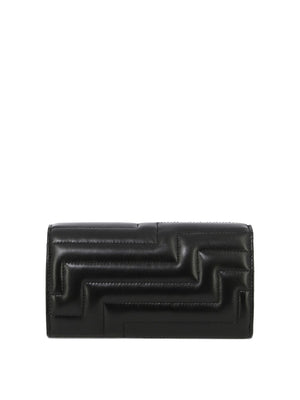 JIMMY CHOO Black Pearl Strap Wallet for Women