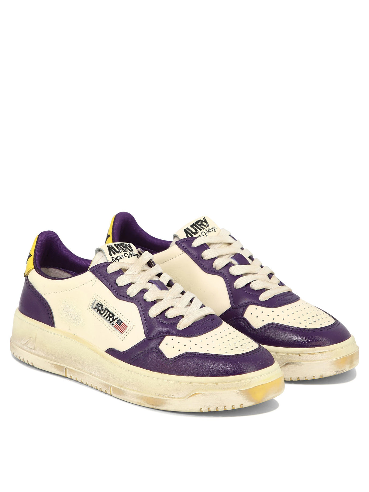 AUTRY Vintage-Inspired Purple Sneakers for Women