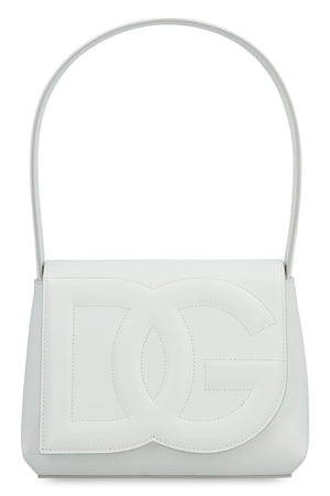 DOLCE & GABBANA DG Logo Leather Shoulder Handbag - White