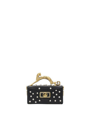 LANVIN Stylish Black Pencil Cat Handbag for Women - FW23 Collection