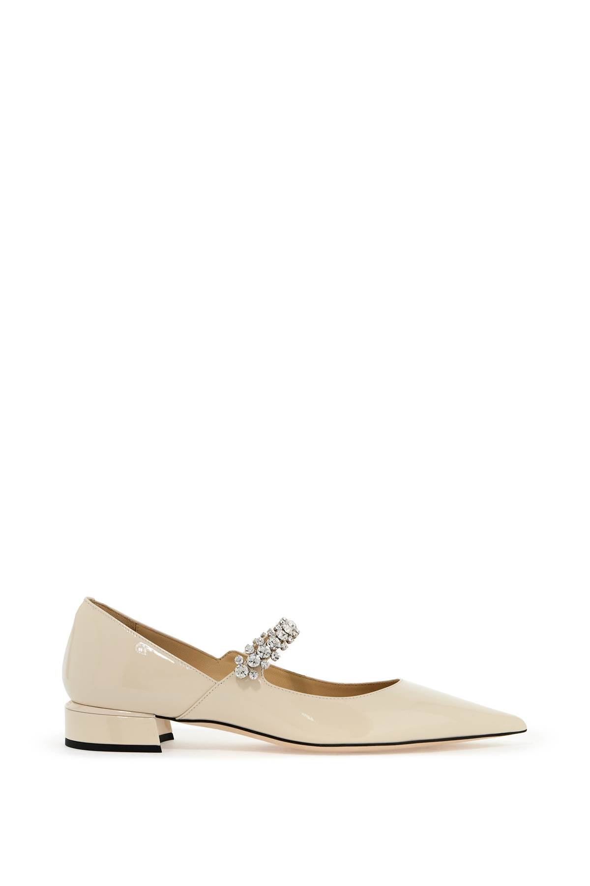 JIMMY CHOO Embellished Patent Leather Pumps - Neutral