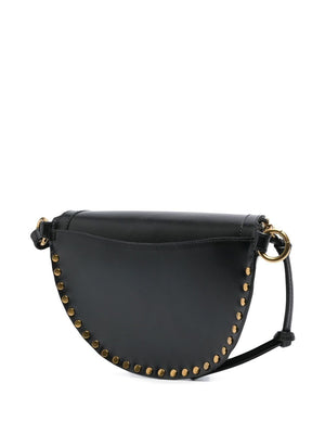 ISABEL MARANT Black Leather Belt Bag for Women - SS24 Collection