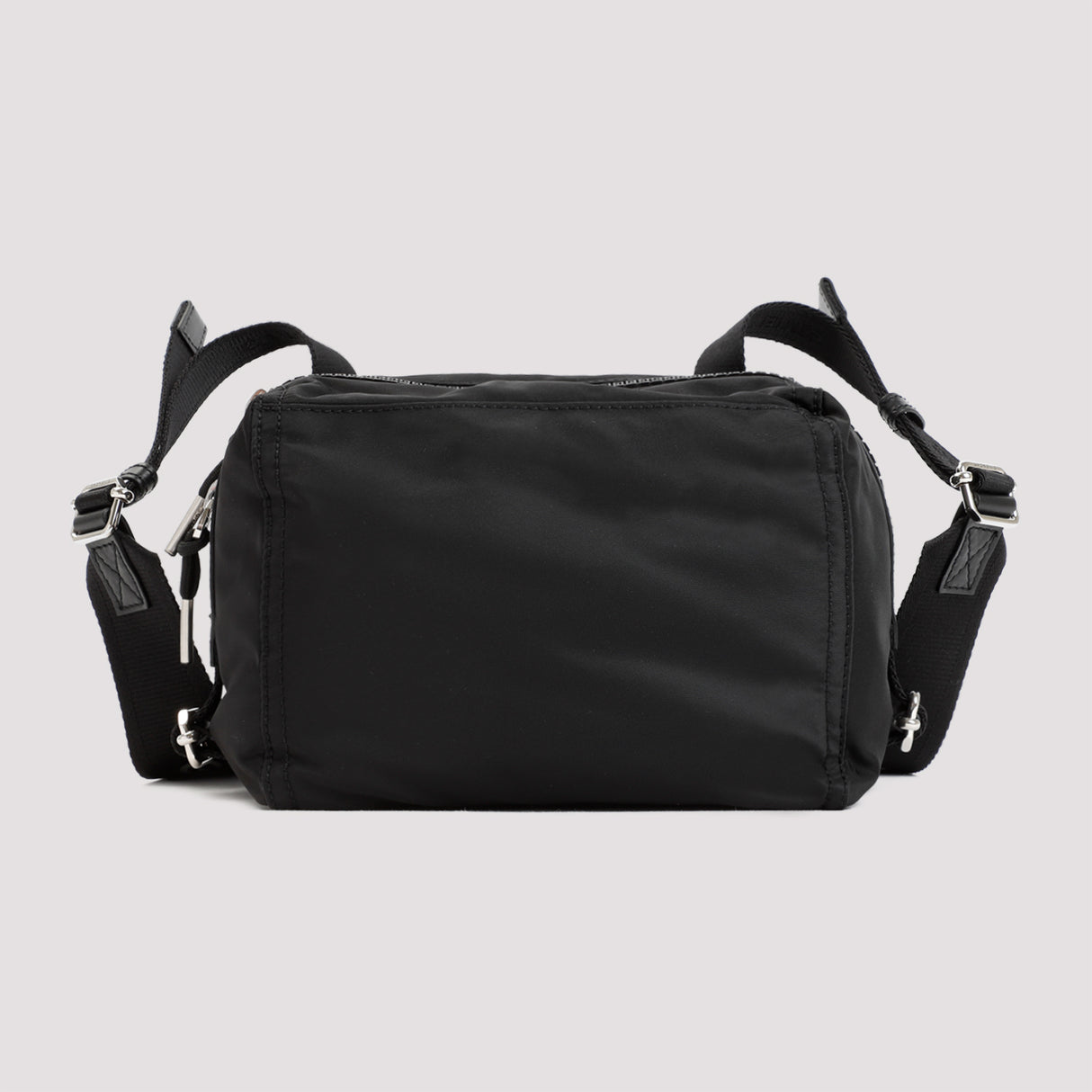 GIVENCHY Stylish Black Nylon Messenger Handbag for Men - FW23