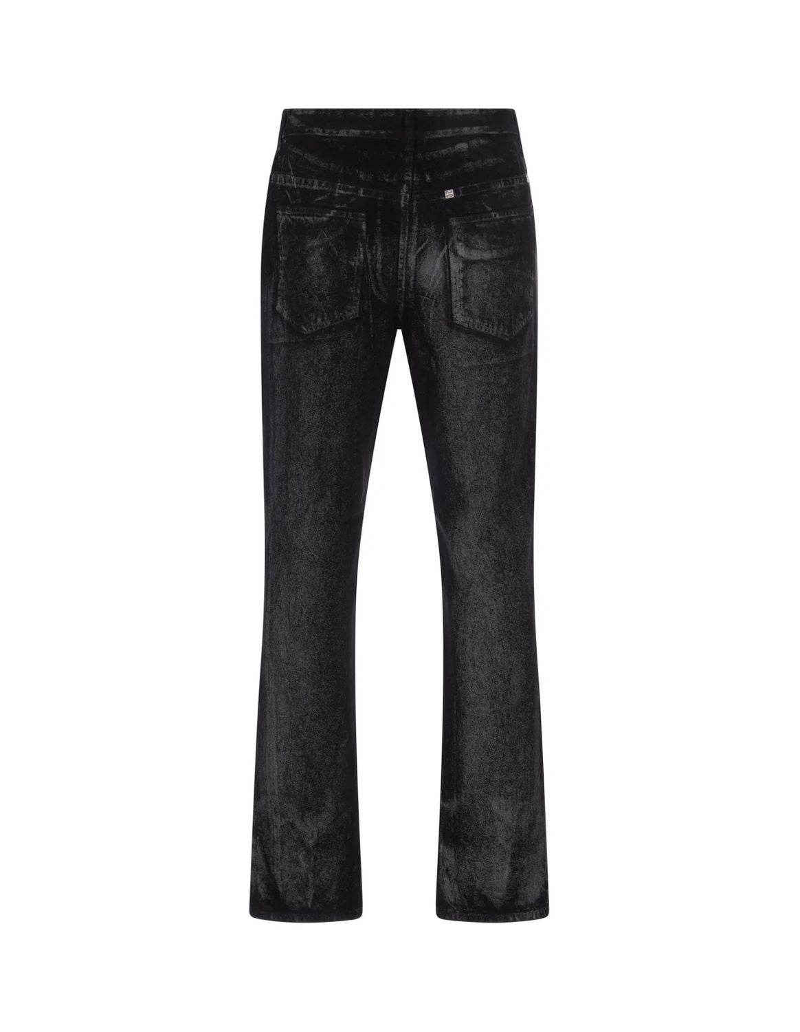 GIVENCHY Classic Black Straight Fit 5 Pocket Trousers for Men