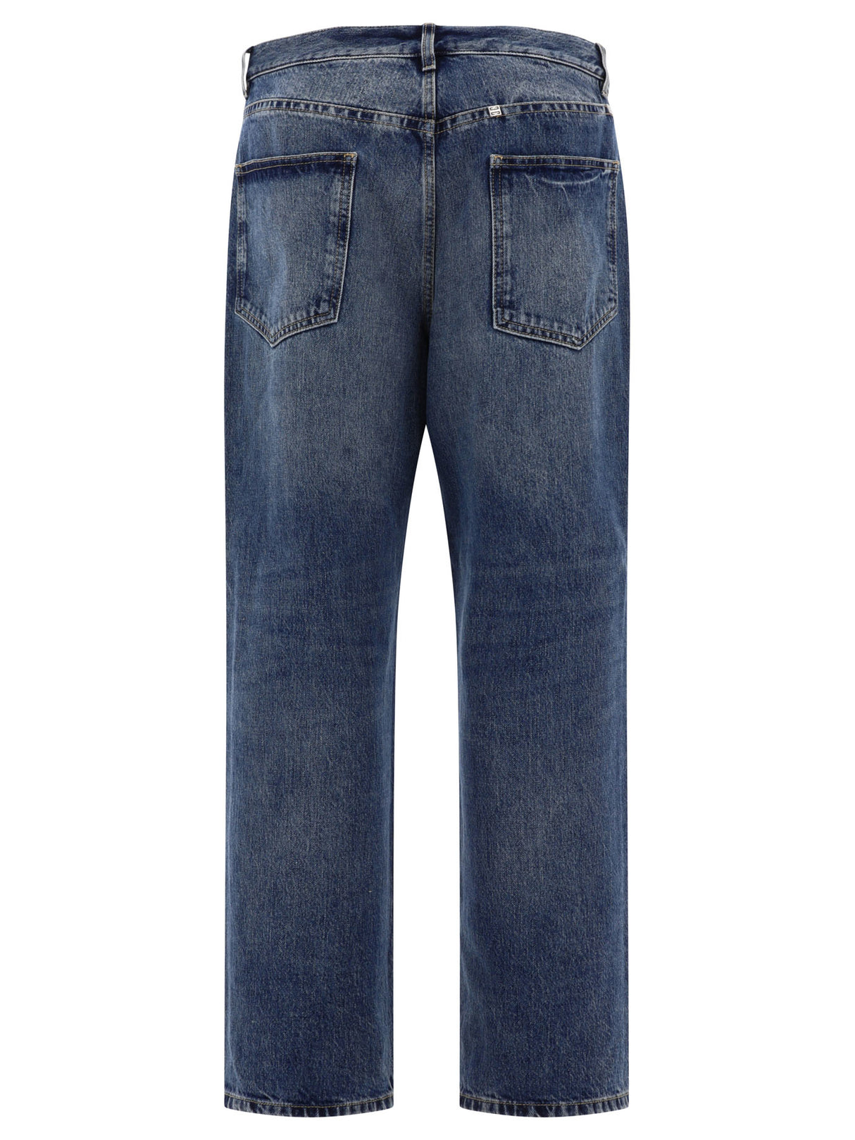GIVENCHY Navy Wide Leg Jeans for Men - SS24 Collection