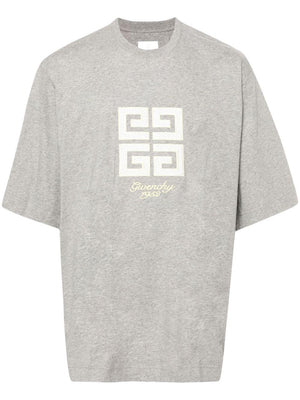 GIVENCHY Men's Gray Cotton Crew-Neck T-Shirt for FW24
