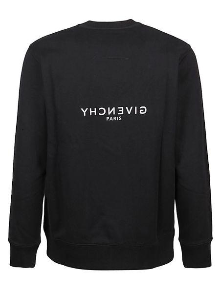 GIVENCHY Black Cotton Men's Sweatshirt from FW24 Collection