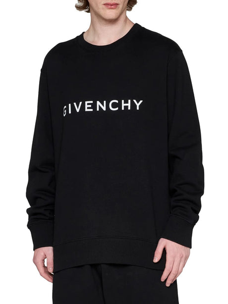 GIVENCHY Mens Black Logo Detail Sweatshirt
