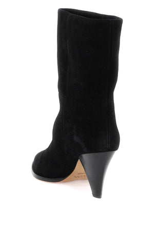 Black 'Rouxa' Ankle Boots for Women by Isabel Marant