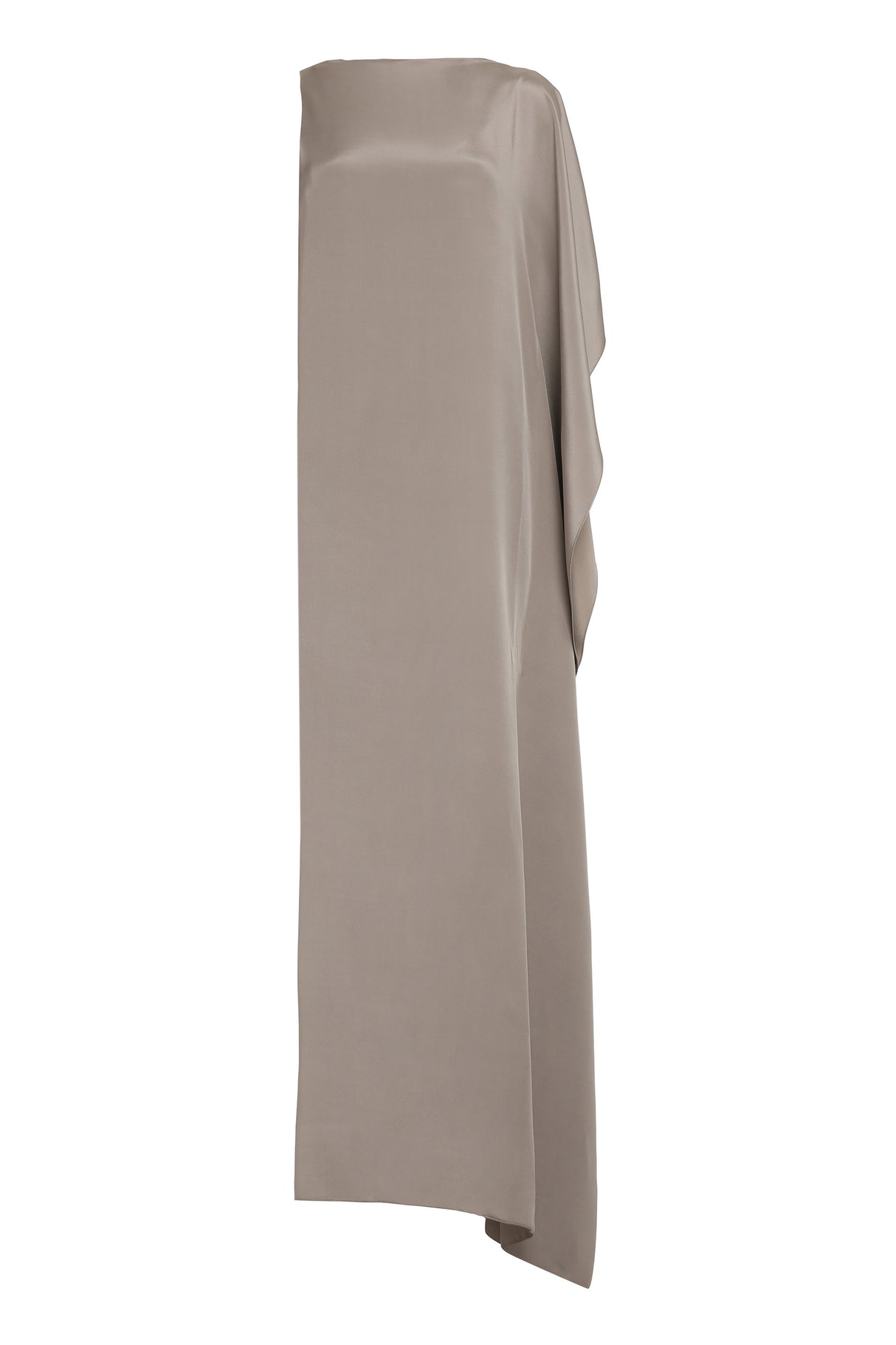 MAX MARA Grey Draped Silk Gown for Women - SS24 Collection