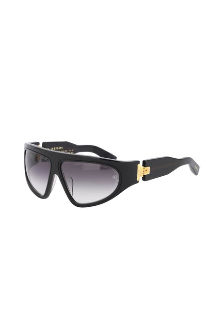 BALMAIN B-Escape Black Oversized Mask Sunglasses for Women