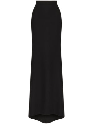 高档黑色高腰女式裙子，来自VALENTINO SS23系列