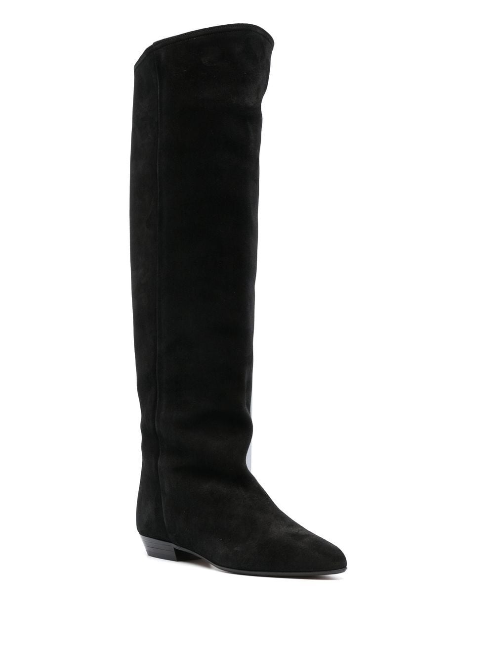 ISABEL MARANT Women's Black Suede Knee Boots - FW23 Collection
