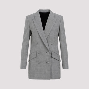 GIVENCHY Classic Black Double-Breasted Wool Jacket for Women