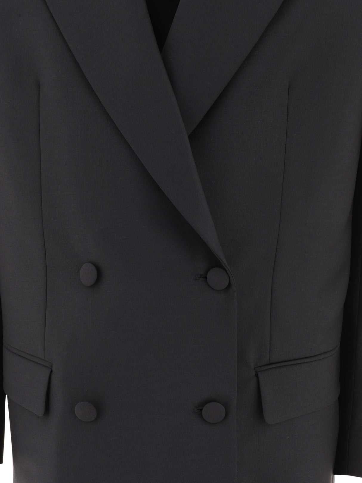 GIVENCHY Stylish Black Oversized Double Breasted Jacket for Women - SS24
