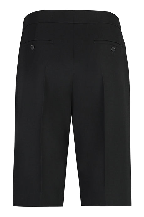GIVENCHY Black Wool Shorts for Women - SS24 Collection