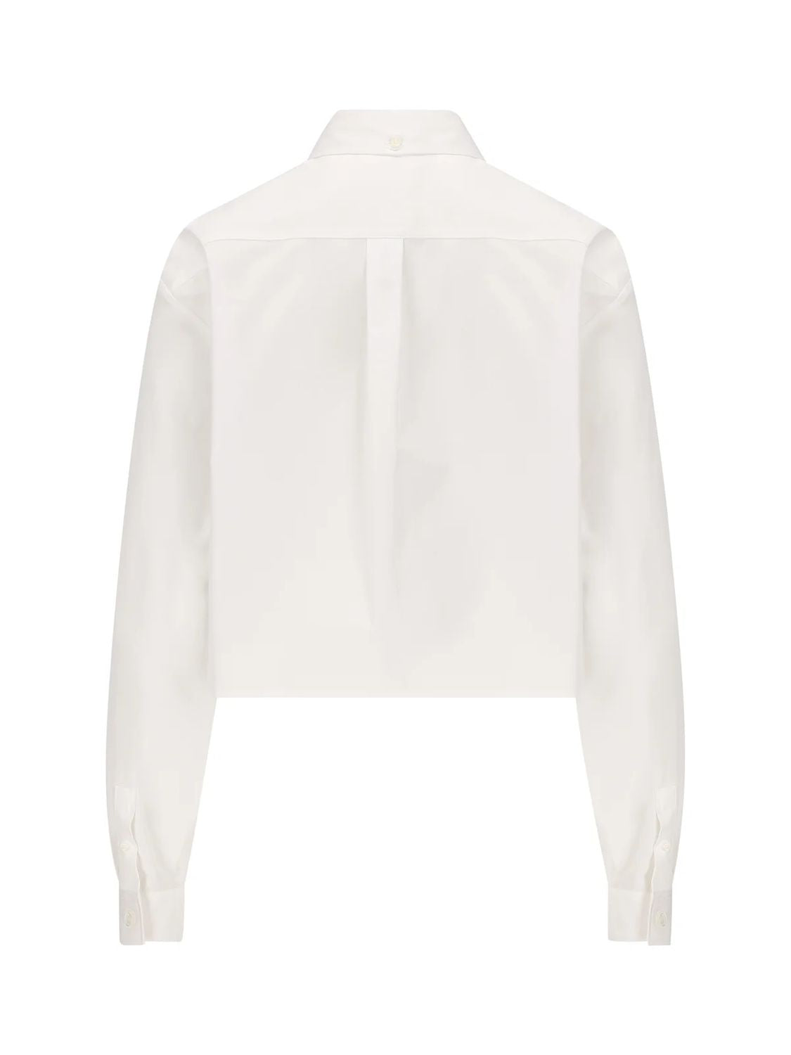 纯白棉质Givenchy标志衬衫（女款）