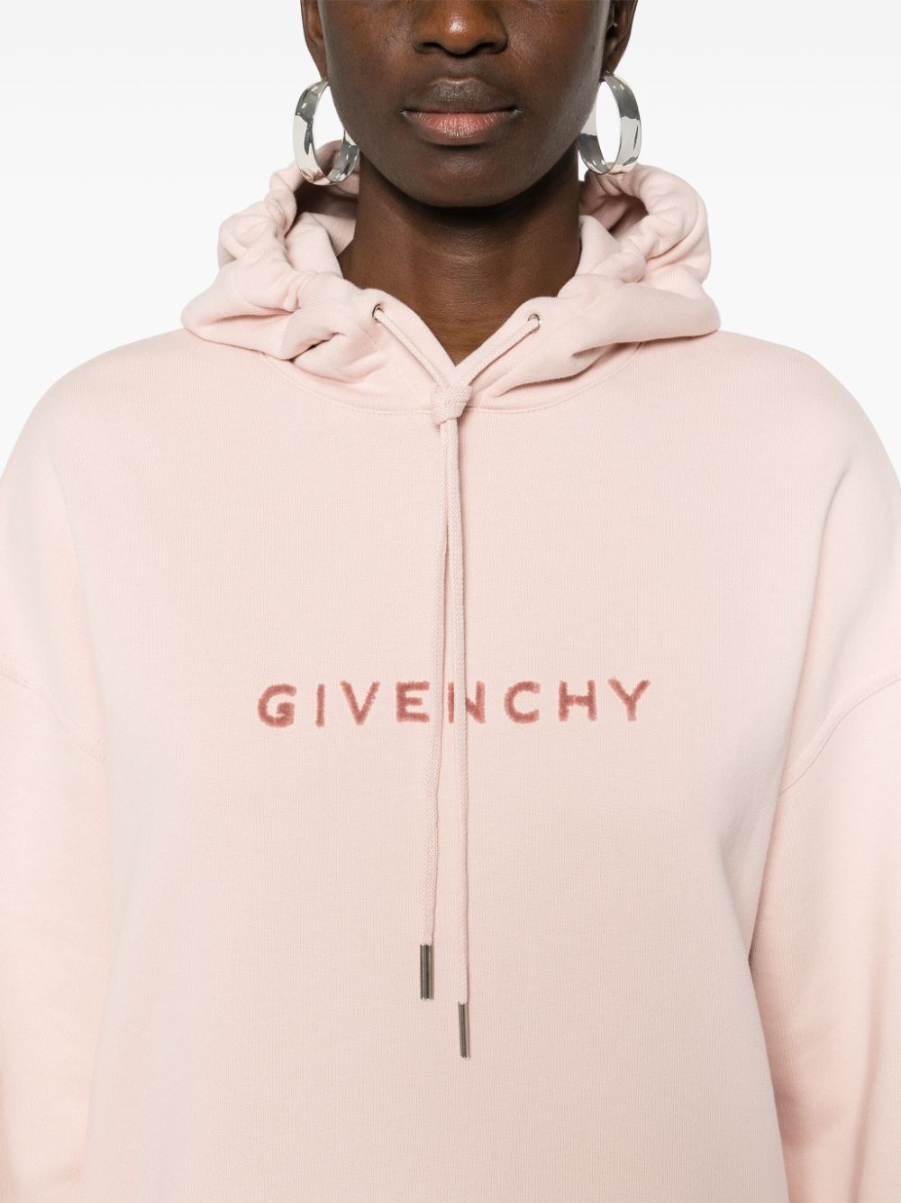 GIVENCHY Soft Blush Pink Hoodie - Casual and Stylish for Women