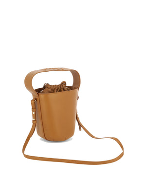 CHLOÉ Brown Leather Bucket Handbag for Women - FW23 Collection