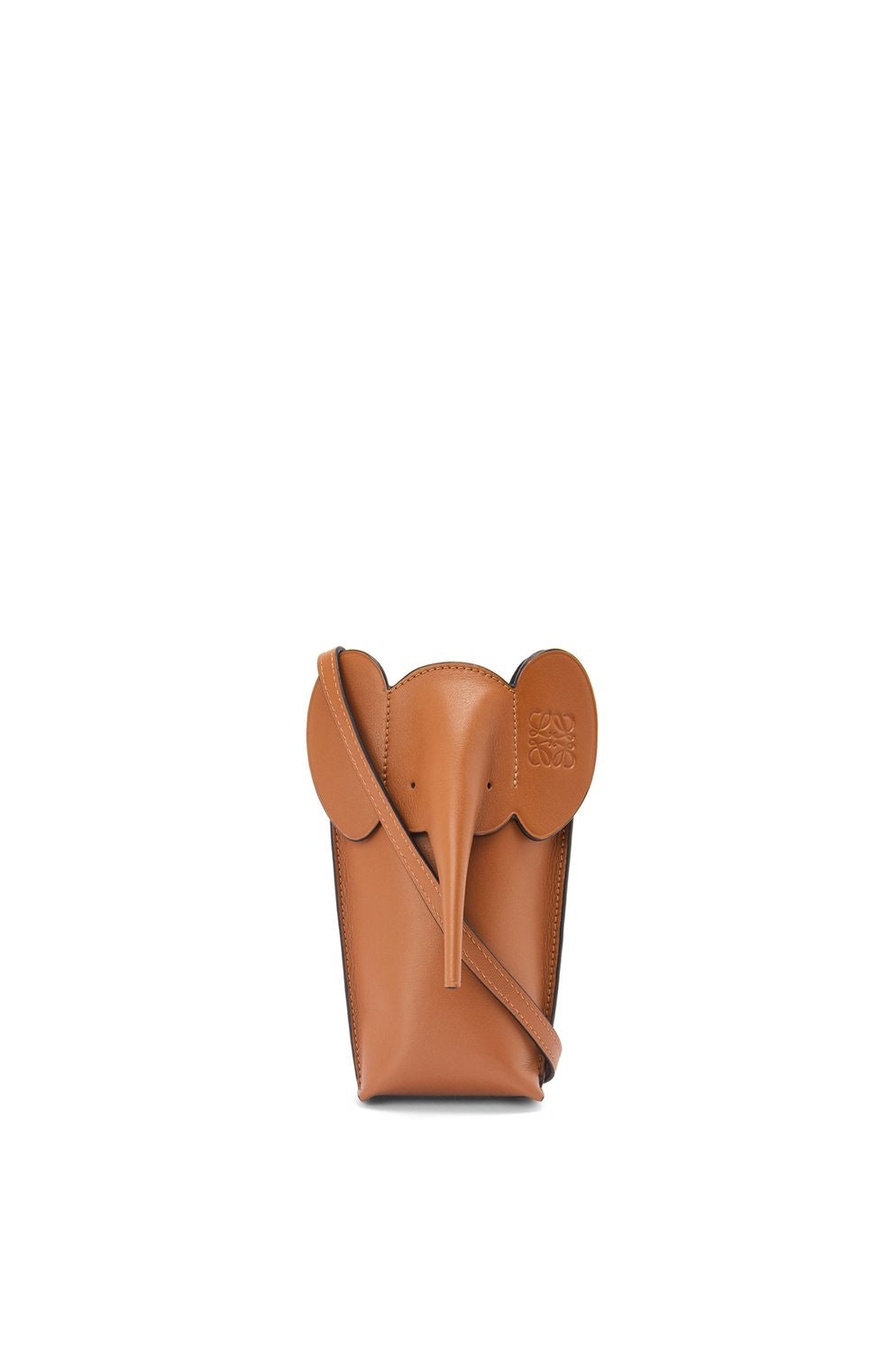LOEWE Tan Calfskin Mini Crossbody Bag for Women