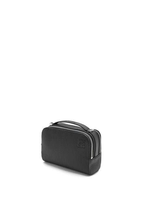 LOEWE Men's Mini Black Calfskin Crossbody Camera Bag SS24