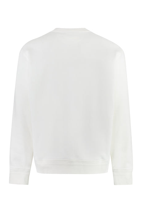 ZEGNA White Cotton Crew-Neck Sweatshirt for Men - FW23