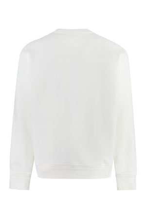 ZEGNA Men's White Cotton Crew-Neck Sweatshirt - FW23