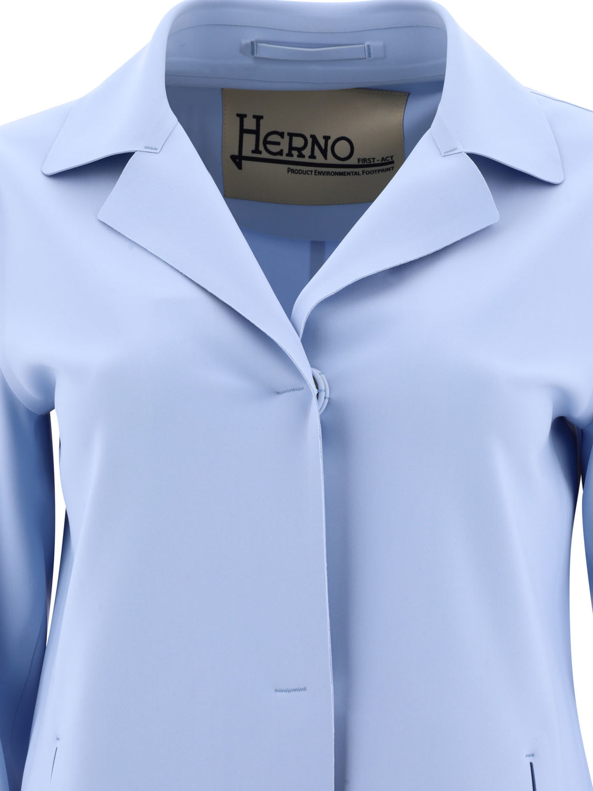 HERNO Elegant Light Blue SS24 PEF Jacket for Women