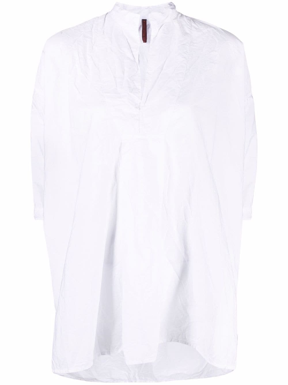 女士白色纯棉衬衫-SS24系列