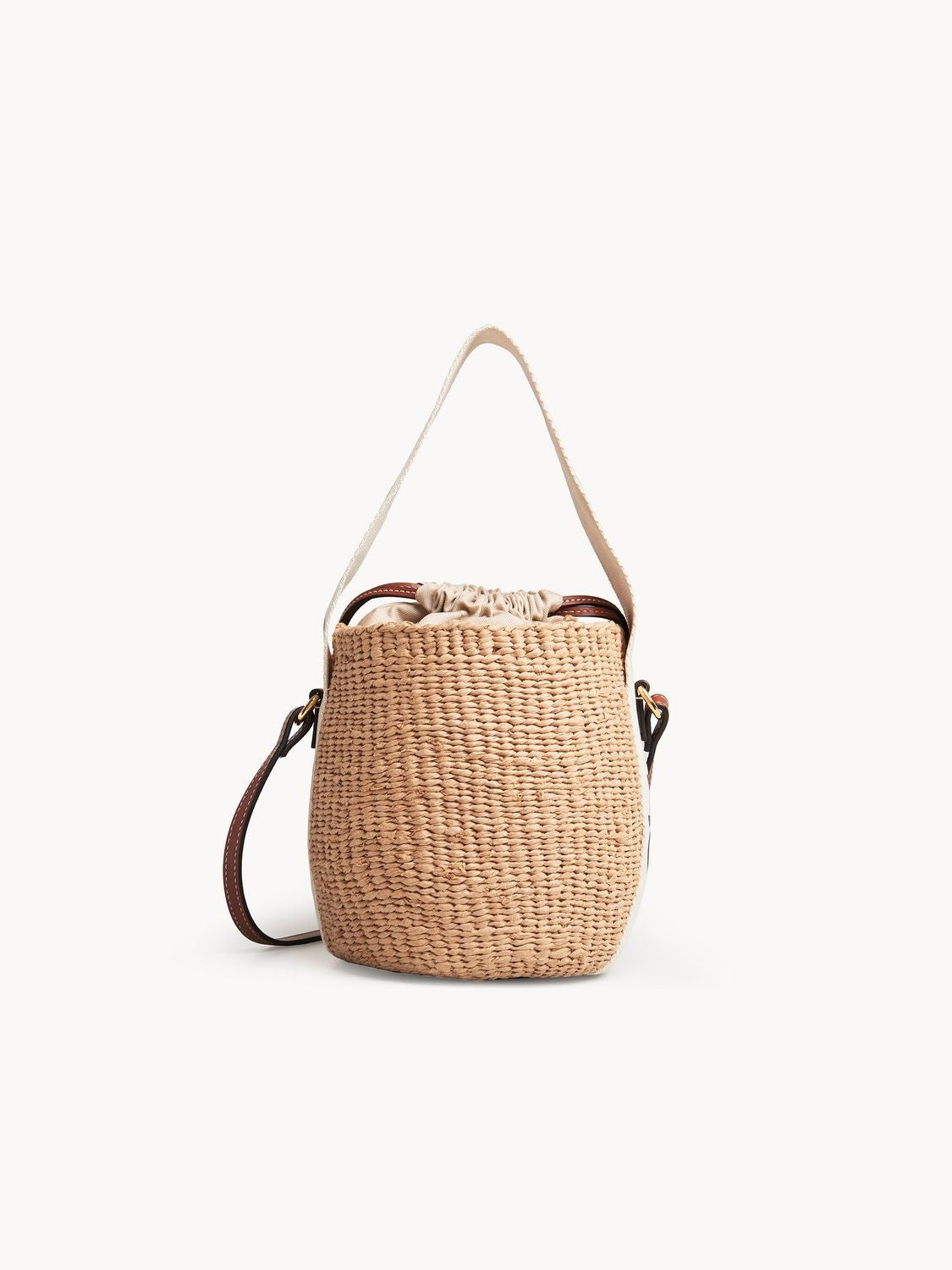 CHLOÉ Beige Leather Crossbody Bucket Bag for Women - FW24 Collection