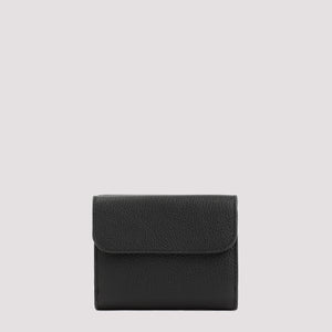 CHLOÉ Black Trifold Wallet for Women - Small Leather Goods for SS24