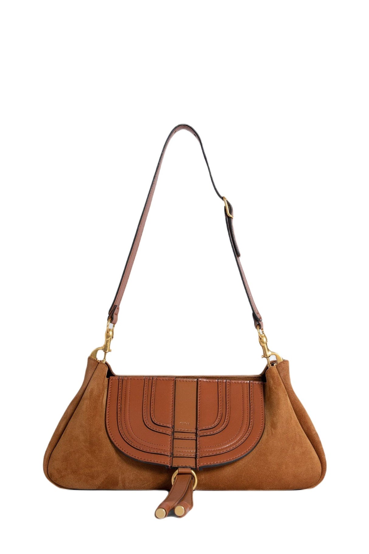 CHLOÉ Caramel Brown Shopping Bag with Shoulder Strap - SS23 Collection