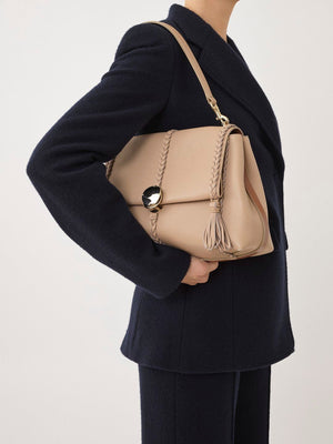 CHLOÉ Penelope Medium Tan Leather Shoulder Bag for Women