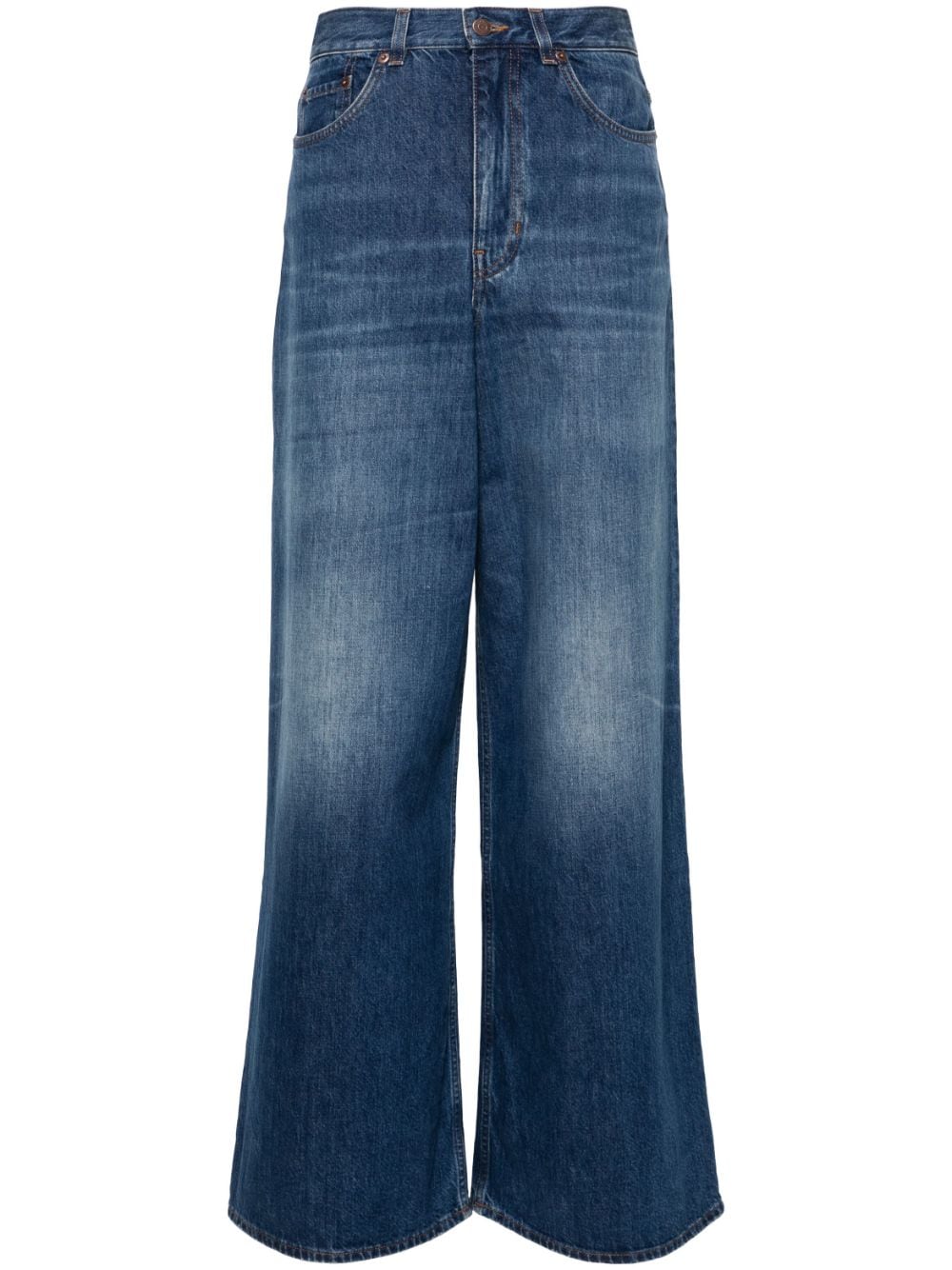CHLOÉ ORGANIC COTTON WIDE LEG DENIM Jeans