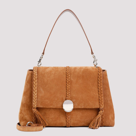 CHLOÉ Penelope Mini Leather and Suede Handbag W:35cm H:23cm D:11cm