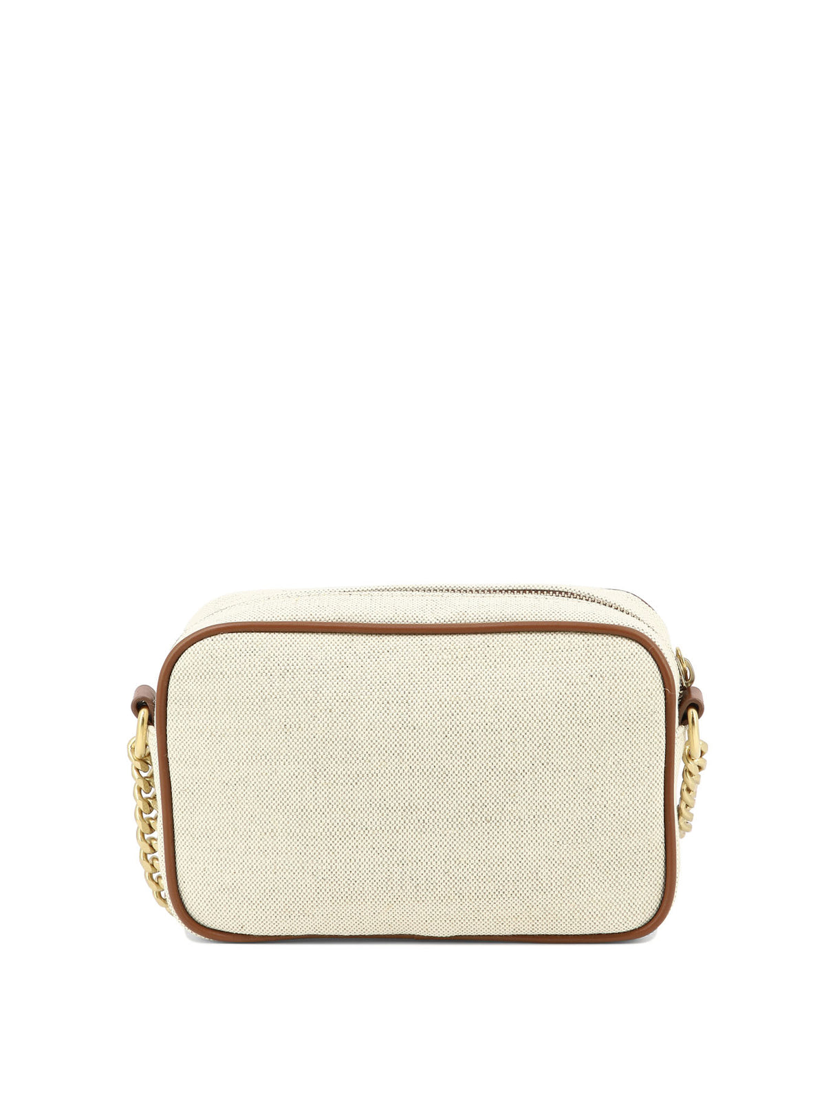 BALMAIN Beige Cotton-Linen Crossbody Handbag for Women | SS24 Collection