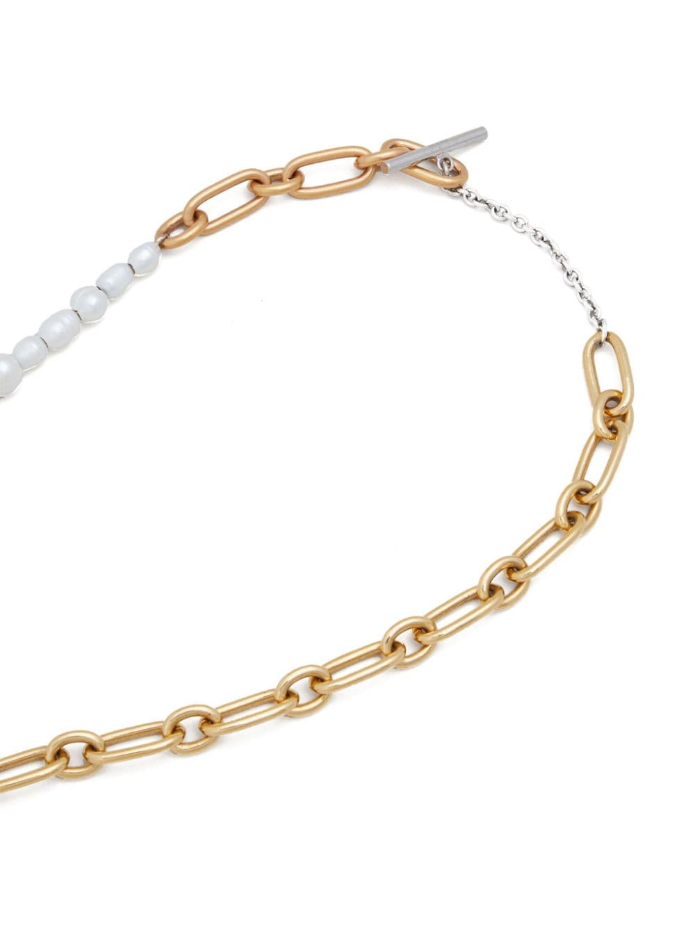 MARNI Nivintgold Collar Necklace with Pearl and Glass Detailing for Women