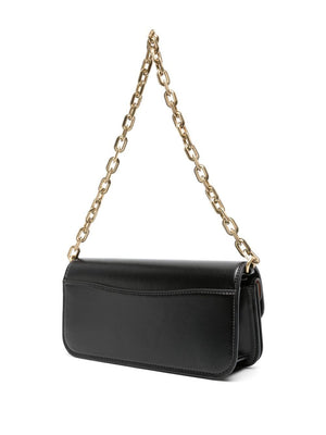 COACH Sleek Black Leather IDOL Handbag for Women