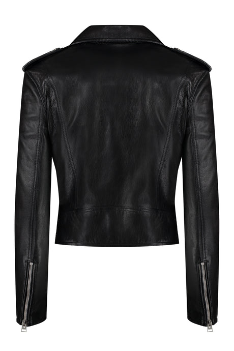 TOM FORD SS24 Black Leather Jacket for Women
