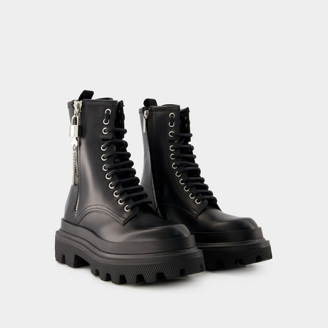 DOLCE & GABBANA Luxurious Black Sicily Boots for Women - FW23 Collection