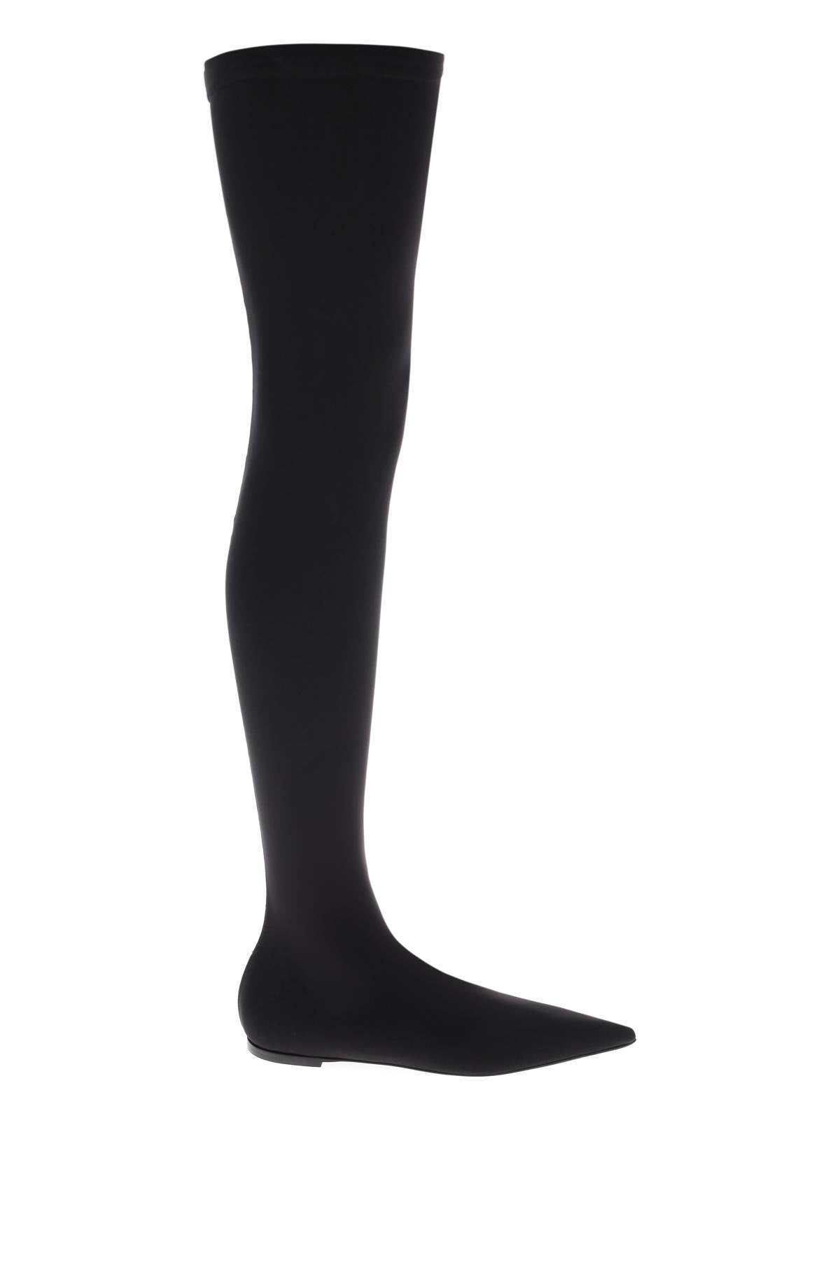 DOLCE & GABBANA Versatile Black Stretch Thigh-High Boots for Women