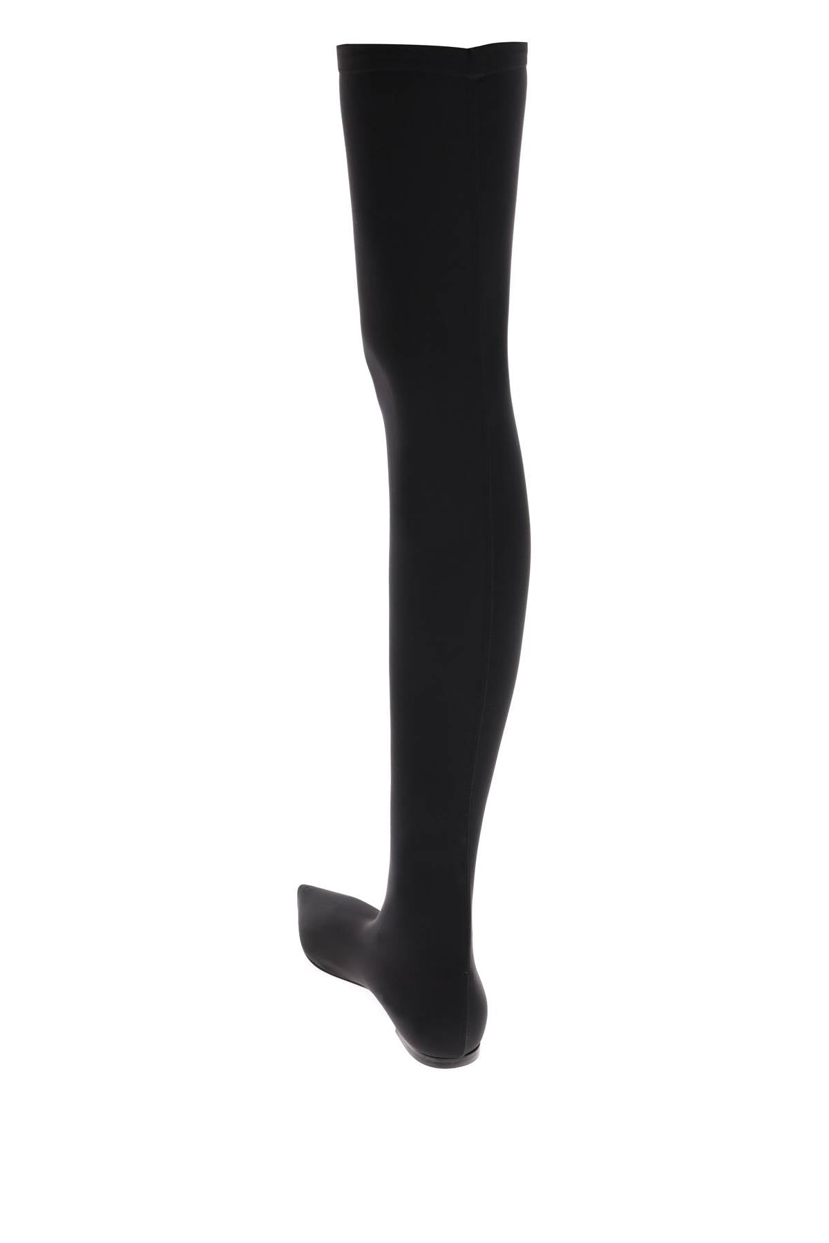 DOLCE & GABBANA Versatile Black Stretch Thigh-High Boots for Women