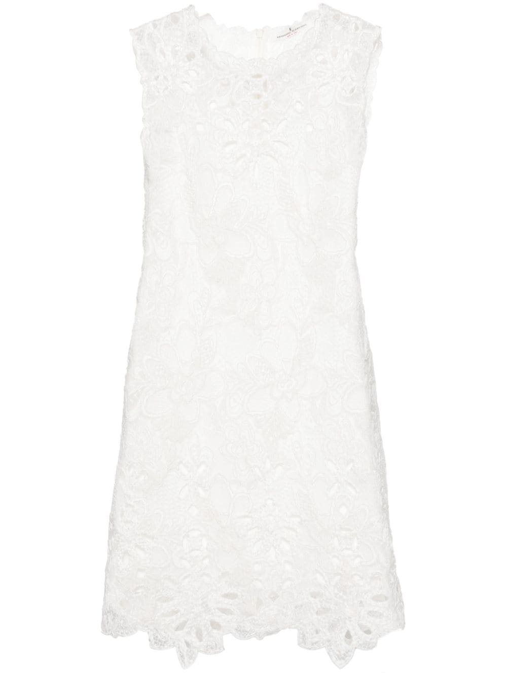 ERMANNO SCERVINO Elegant White Embroidered Lace Short Dress for Women