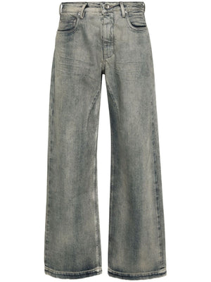 RICK OWENS Clear Blue Wide Leg Denim Jeans for Women