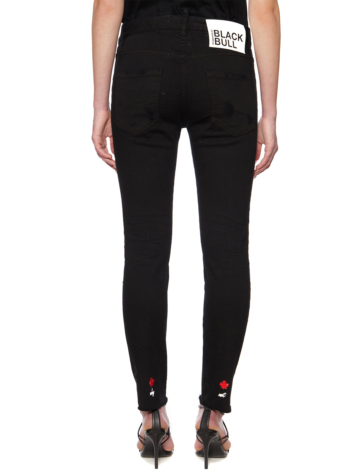 DSQUARED2 Women's Black Denim Jeans for SS22